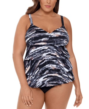 macys plus swim