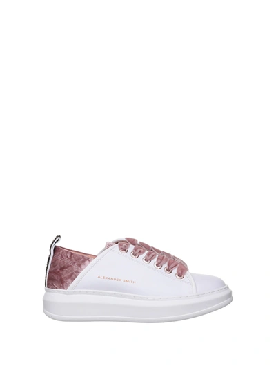 Shop Alexander Smith Wembley White Sneakers In Bianco/nero