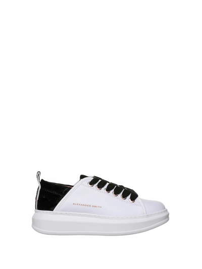 Shop Alexander Smith Wembley White Sneakers In Bianco/rosa