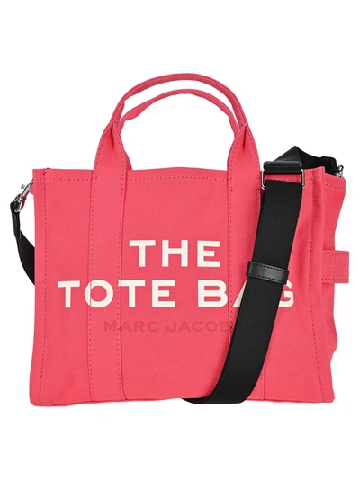 Shop Marc Jacobs The Small Traveler Tote Bag In Bright Pink