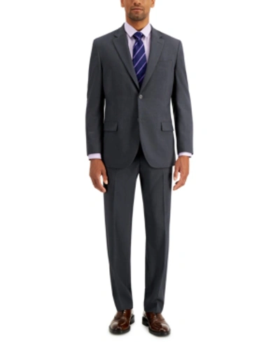 Shop Nautica Men's Modern-fit Bi-stretch Suit In Charcoal Solid