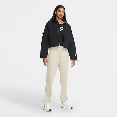 Shop Nike Women's Sportswear Essential Fleece Jogger Pants In White