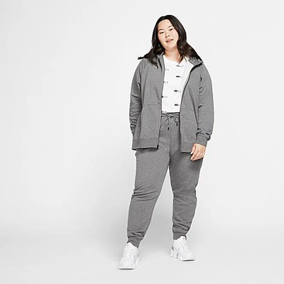 Shop Nike Women's Sportswear Essential Jogger Pants (plus Size) In Grey
