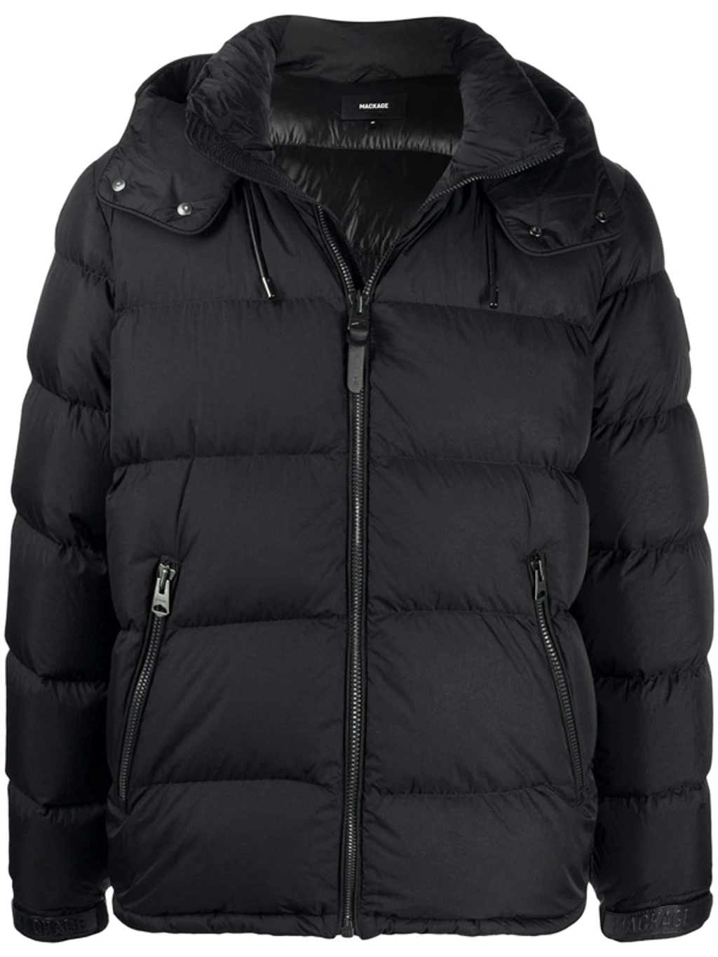 Mackage Men s Jonas Quilted Puffer Jacket W Foil Shield In Black ModeSens