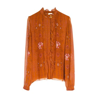 Shop Vanessa Bruno Paddy Blouse In Ocre