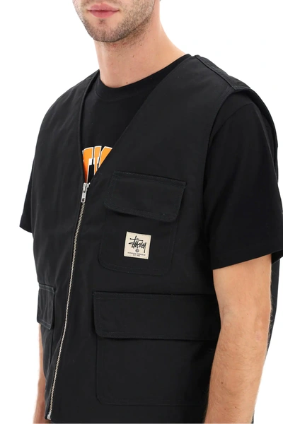 Stussy Stüssy Insulated Work Vest In Black | ModeSens