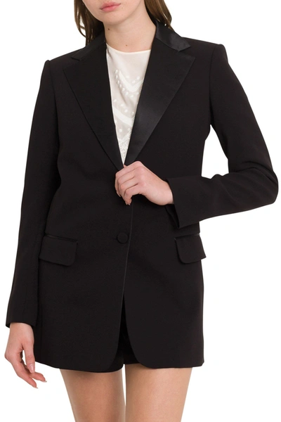 Shop Chloé Tuxedo Blazer In Black