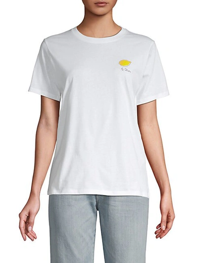 Shop French Connection Le Citron Cotton Tee