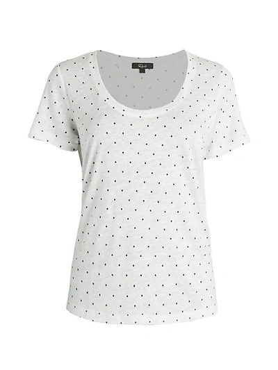 Shop Rails Luna Polka Dot Linen-blend T-shirt