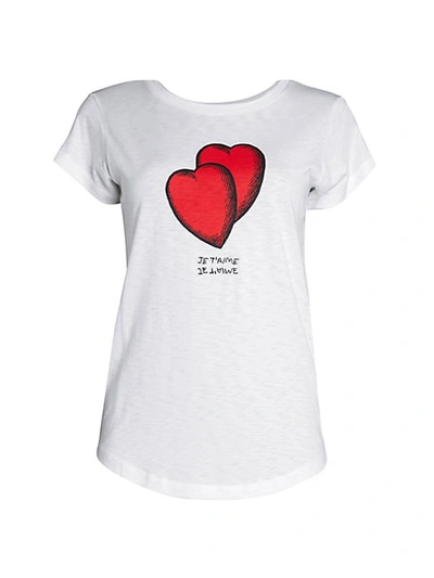 Shop Zadig & Voltaire Skinny Hearts T-shirt