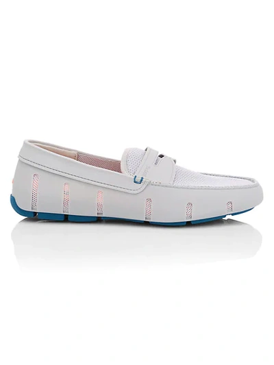 Shop Swims Mesh Cutout Penny Loafers