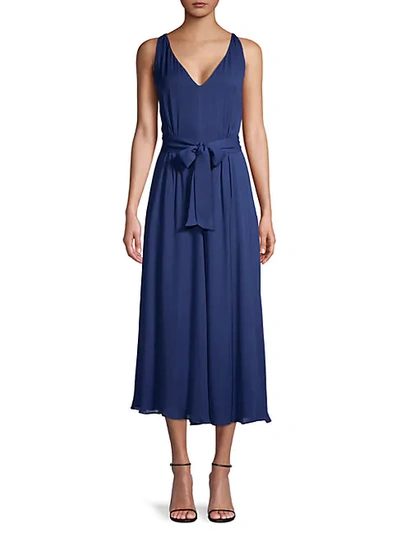 Shop Donna Karan Waist-tie Midi Dress