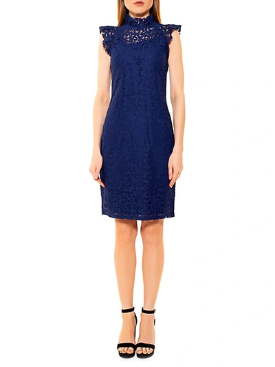 Shop Alexia Admor Kendall Lace Cap-sleeve Sheath Dress