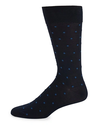 Shop Bruno Magli Polka-dot Mid Calf Socks