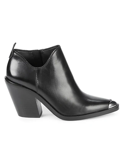 Shop Rebecca Minkoff Seiji Western Stack-heel Leather Booties