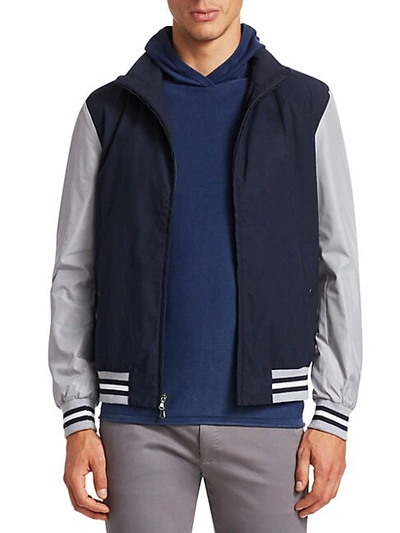 Shop Saks Fifth Avenue Modern Seersucker Hooded Jacket