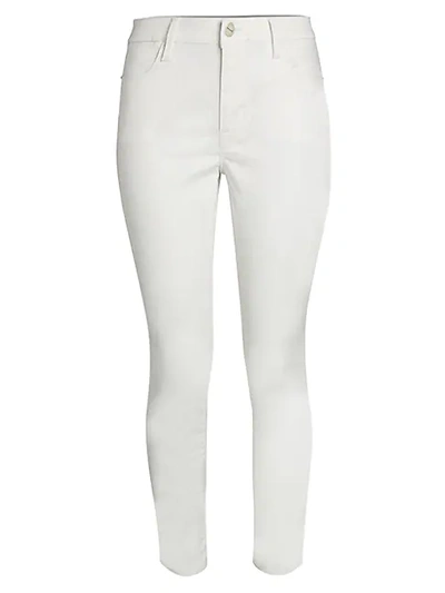Shop Frame Le High Skinny Coated Cropped Jeans