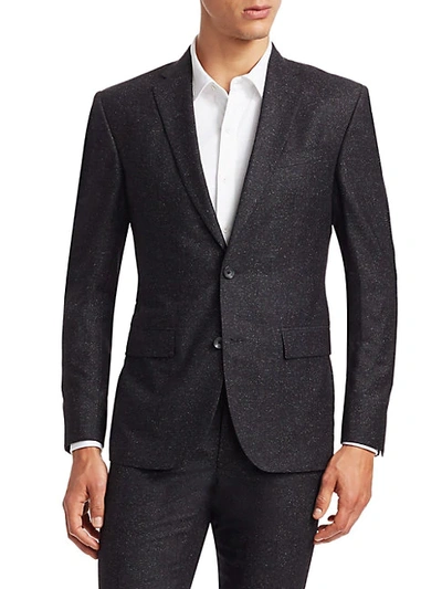 Shop Saks Fifth Avenue Modern Wool & Silk Suit Jacket