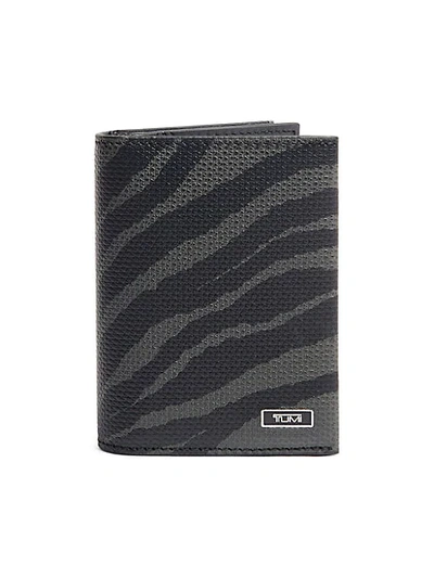 Shop Tumi Tiger-print Gusseted Bi-fold Leather Card Case