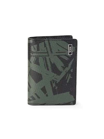 Shop Tumi Palm-print Leather Folding Card Case