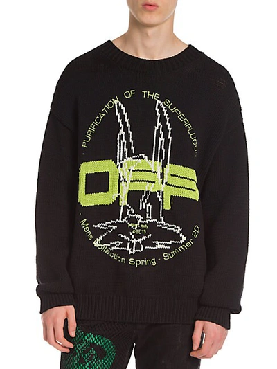 Shop Off-white Harry The Bunny Knit Crewneck Sweater
