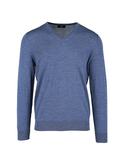 Shop Dunhill Merino Wool V-neck Sweater