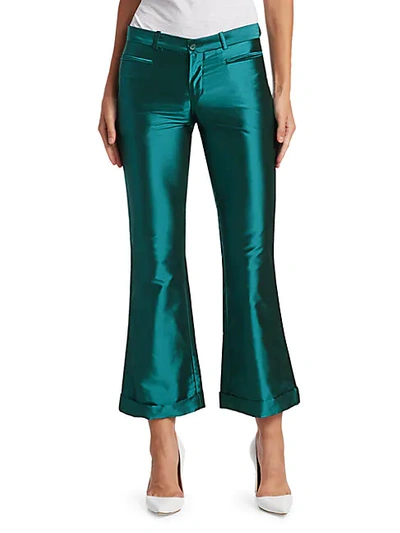 Shop Each X Other Iridescent Kick-flare Trousers