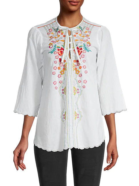 johnny was white blouse