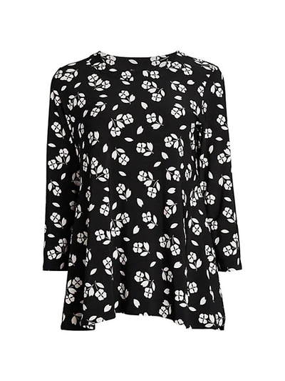 Shop Anne Klein Floral Trapeze Top