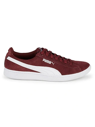 Shop Puma Logo Leather & Suede Low-top Sneakers