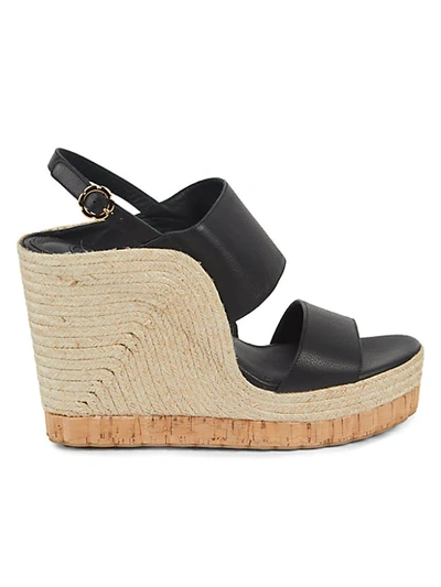 Shop Ferragamo Maratea Leather Platform Sandals