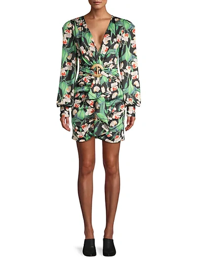 Shop Patbo Belted Floral Mini Dress