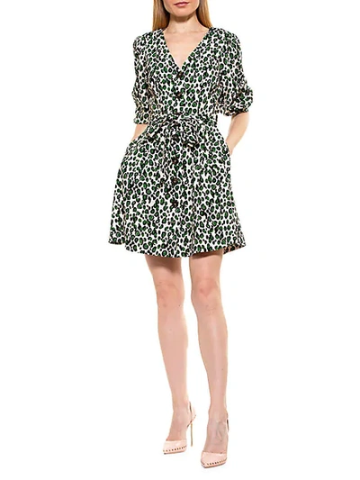 Shop Alexia Admor Fit & Flare Leopard-print Dress
