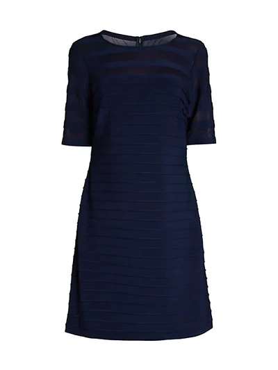 Shop Adrianna Papell Pintucked A-line Dress