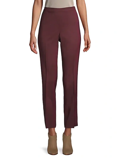 Shop Lafayette 148 High Waisted Ankle Zip Trousers