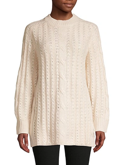 Shop Avantlook Side-split Cable-knit Sweater