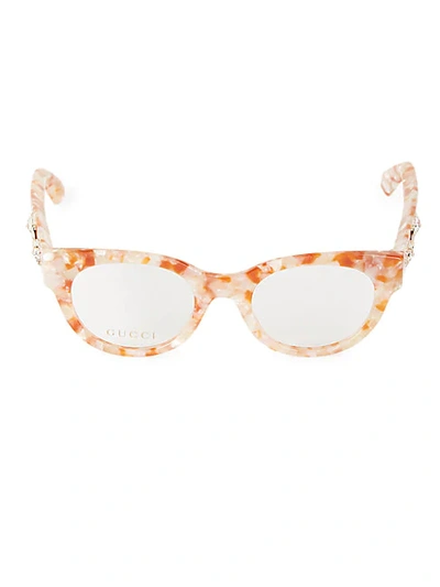 Shop Gucci 48mm Cat Eye Optical Glasses