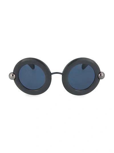 Shop Christopher Kane 54mm Round Sunglasses