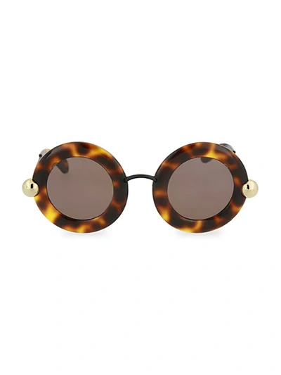 Shop Christopher Kane 54mm Round Sunglasses