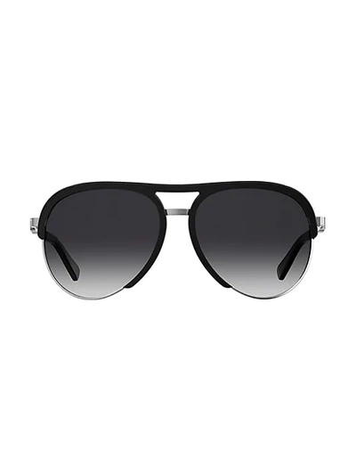 Shop Moschino 58mm Aviator Sunglasses