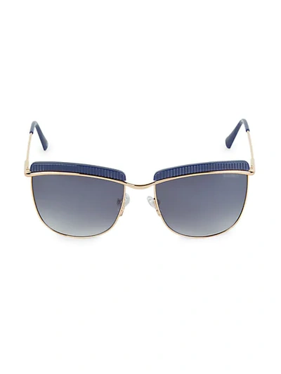 Shop Balmain 56mm Clubmaster Sunglasses