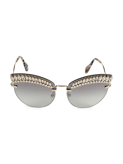Shop Miu Miu 65mm Cat Eye Sunglasses