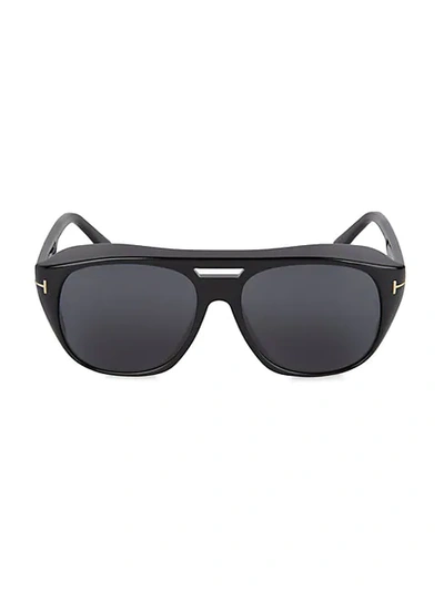 Shop Tom Ford 59mm Injected Shield Sunglasses