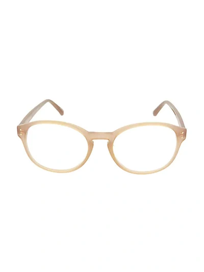 Shop Linda Farrow 50mm Round Optical Glasses