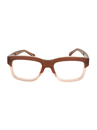 Shop Linda Farrow 56mm Rectangle Optical Glasses