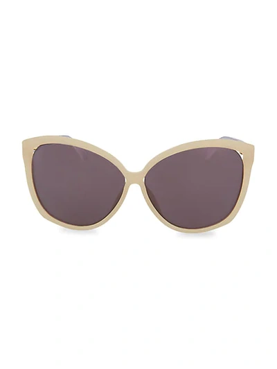 Shop Linda Farrow Novelty 56mm Cat Eye Sunglasses