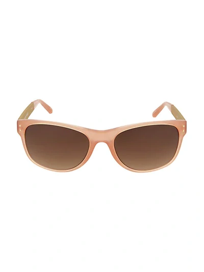 Shop Linda Farrow Novelty 55mm Square Sunglasses