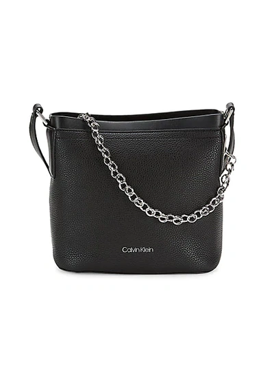 Shop Calvin Klein Mini Chain Textured Crossbody Bag