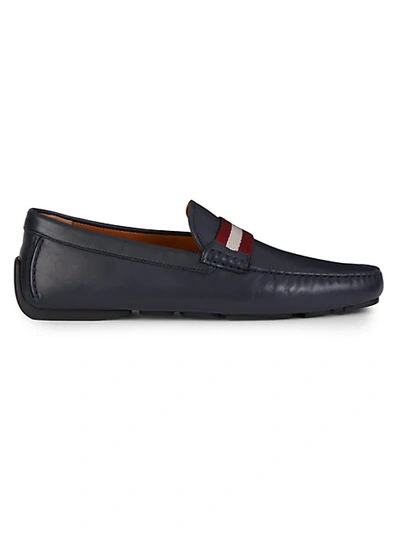 Shop Bally Waltec Leather Driving Loafers