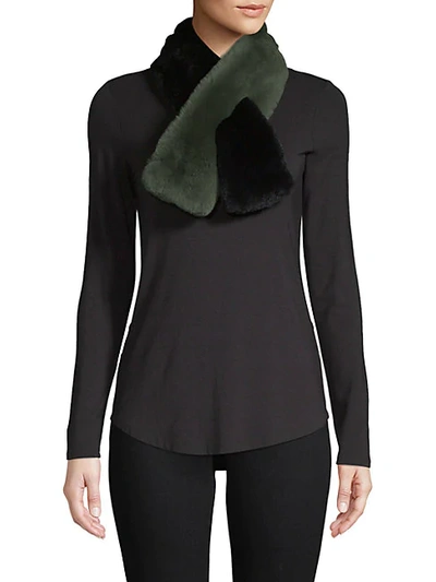 Shop Annabelle New York Two-tone Rabbit Fur Scarf